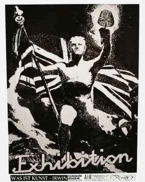 240. Plakat za  izložbu Neue slovenische kunst u Londonu 1987