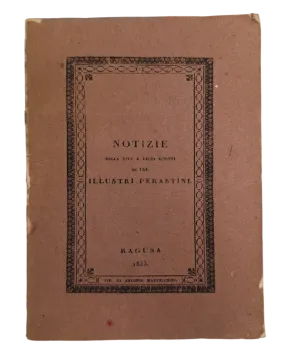 232. Antun Bašić: Notizie della vita e degli scritti di tre illustri Perastini