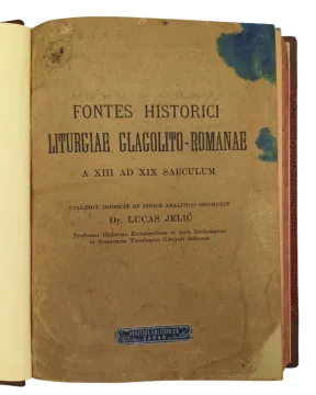 235. Luka Jelić: Fontes historici liturgiae glagolito-romanae a XIII ad XIX saeculum.