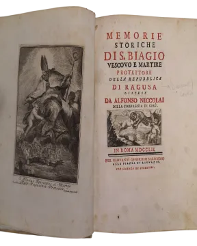 072. Alfonso Niccolai: Memorie storiche di S. Biagio vescovo e martire protettore della Repubblica di Ragusa