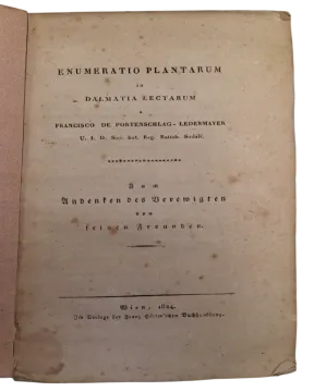 079. Franz von Portenschlag-Ledermayer: Enumeratio plantarum in Dalmatia lectarum