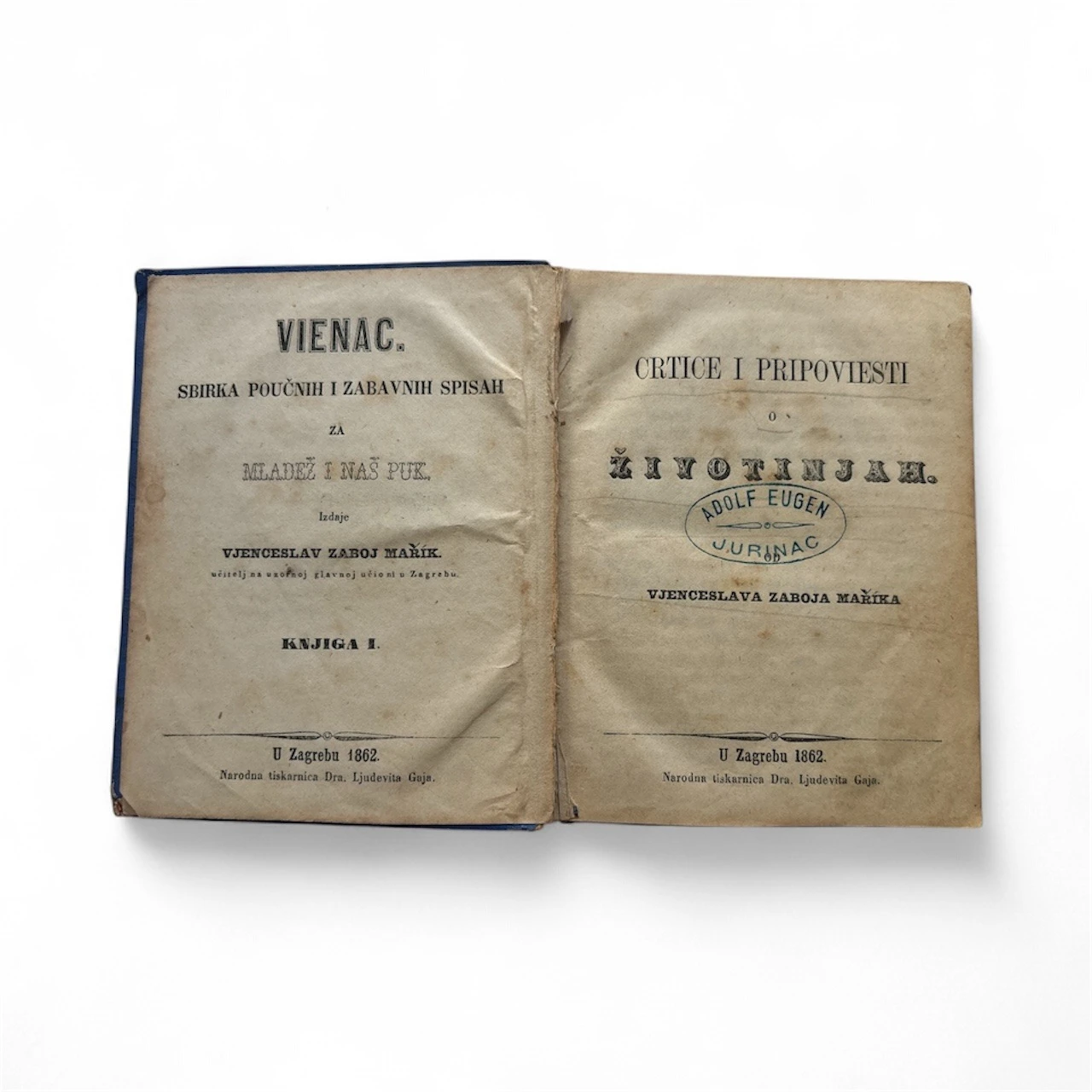025. Vjenceslav Zaboj Marik: Crtice i pripoviesti o životinjah