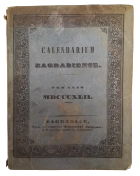 118. Calendarium zagrabiense pro anno MDCCCXLII