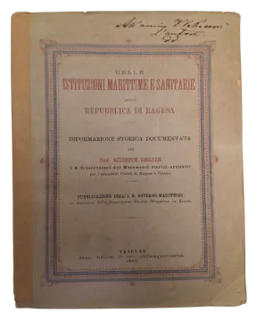 124. Josip Jelčić: Delle istituzioni marittime e sanitarie della repubblica Ragusa