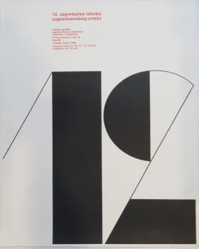 191. Plakat - Ivan Picelj: 12. zagrebačka izložba jugoslavenskog crteža