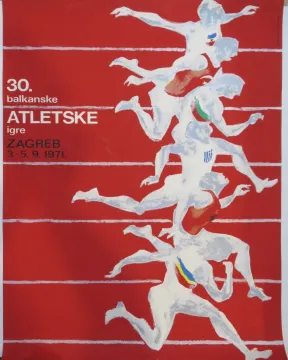 192. Plakat - Bojan Stranić: 30. balkanske atletske igre