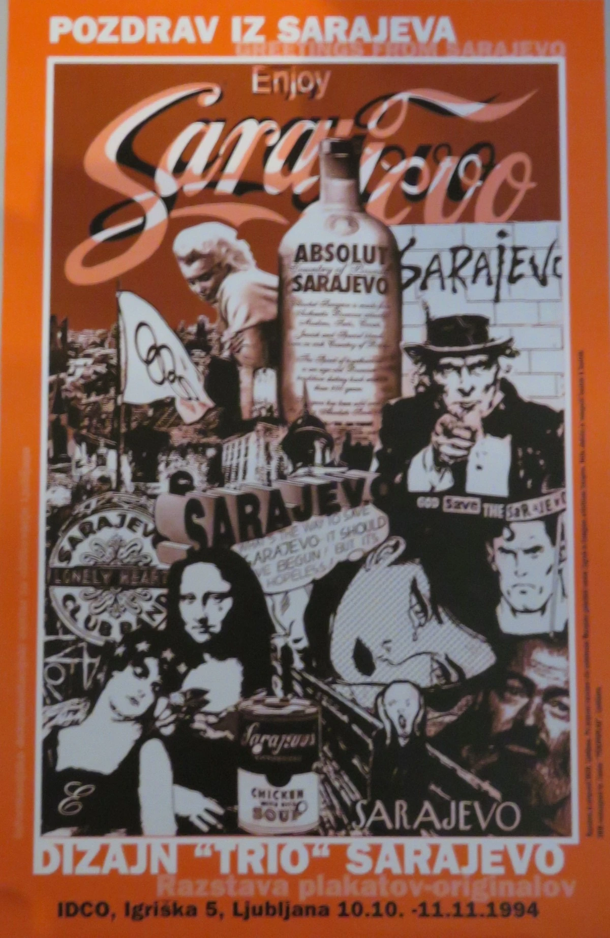 196. Plakat - Trio Sarajevo Pozdrav iz Sarajeva/Greetings from Sarajevo