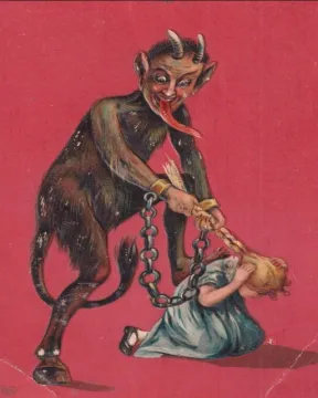 48. Razglednica, Motiv Krampusa