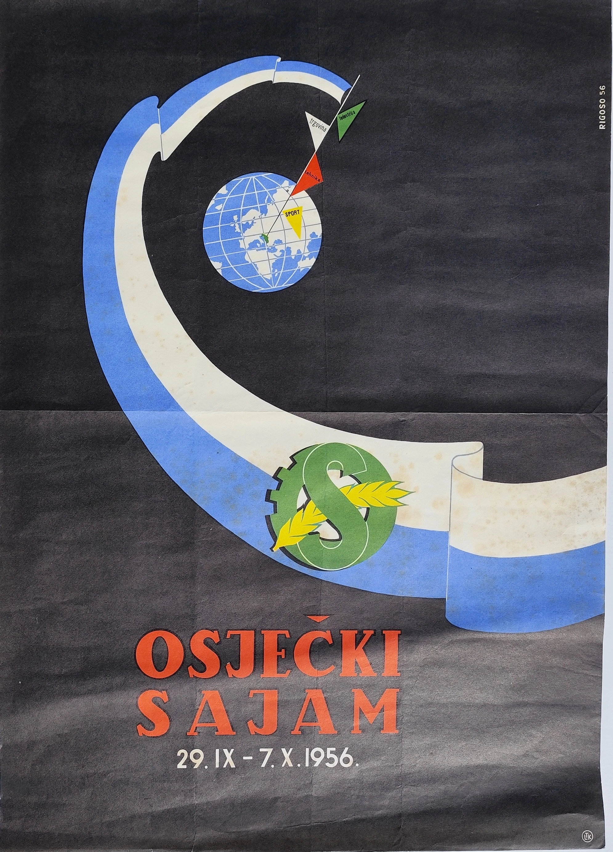 60. Plakat, Osječki sajam 29. IX. – 7. X. 1956