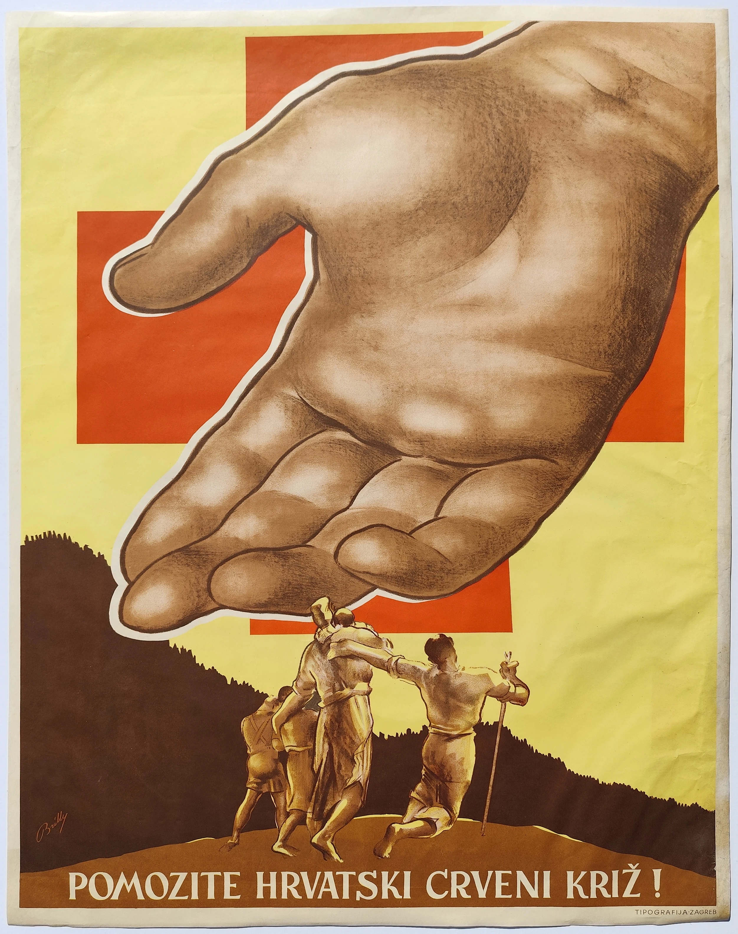 61. Plakat, Pomozite Hrvatski crveni križ!