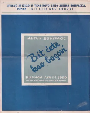 70. Promotivni letak, Bit ćete kao bogovi