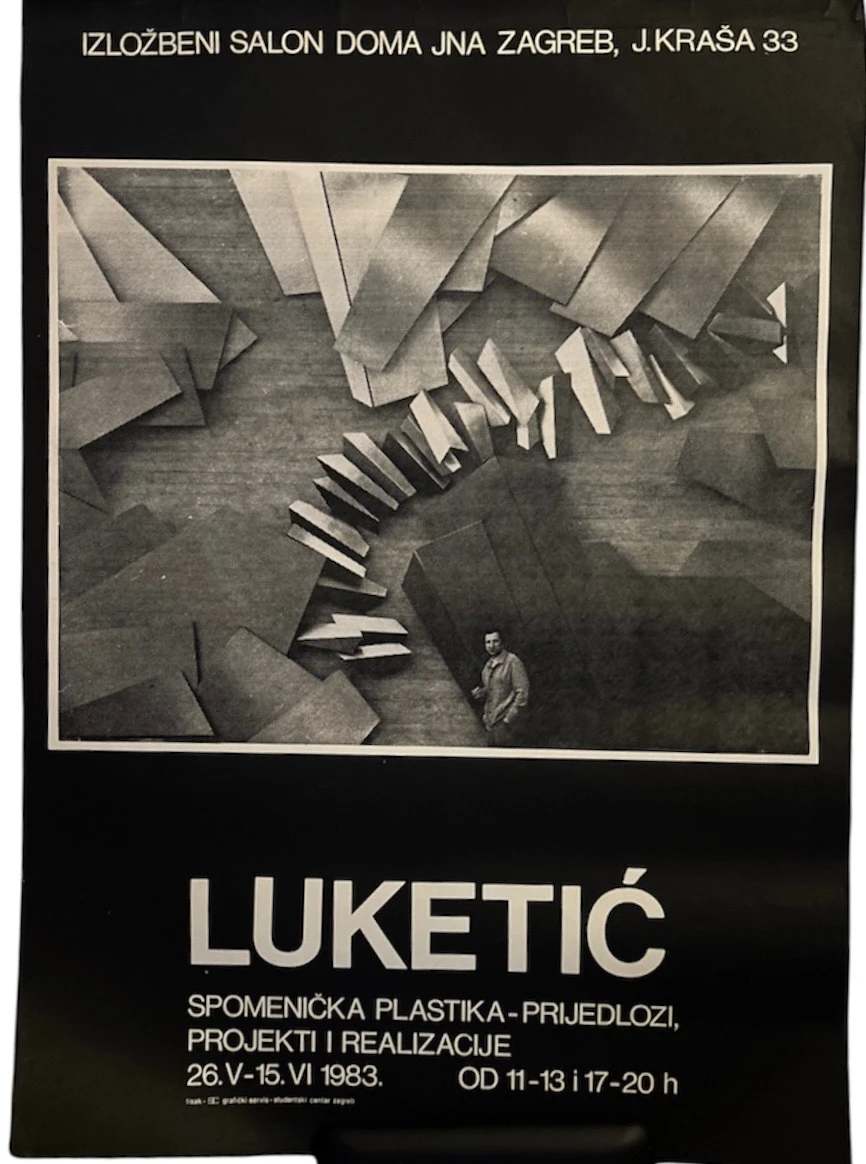 007. Plakat: Stevana Luketić "Spomenička plastika – prijedlozi, projekti i realizacije"  1983.